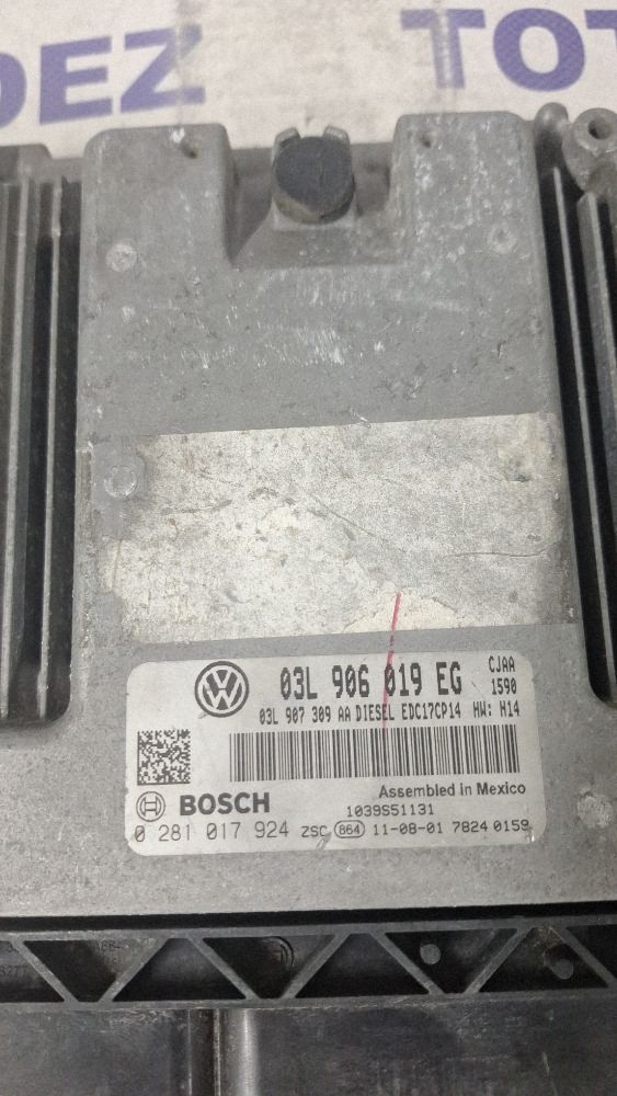 Calculator ECU Volkswagen Jetta VI 2012 - 03L907309AA 03L906019EG 0281017924
