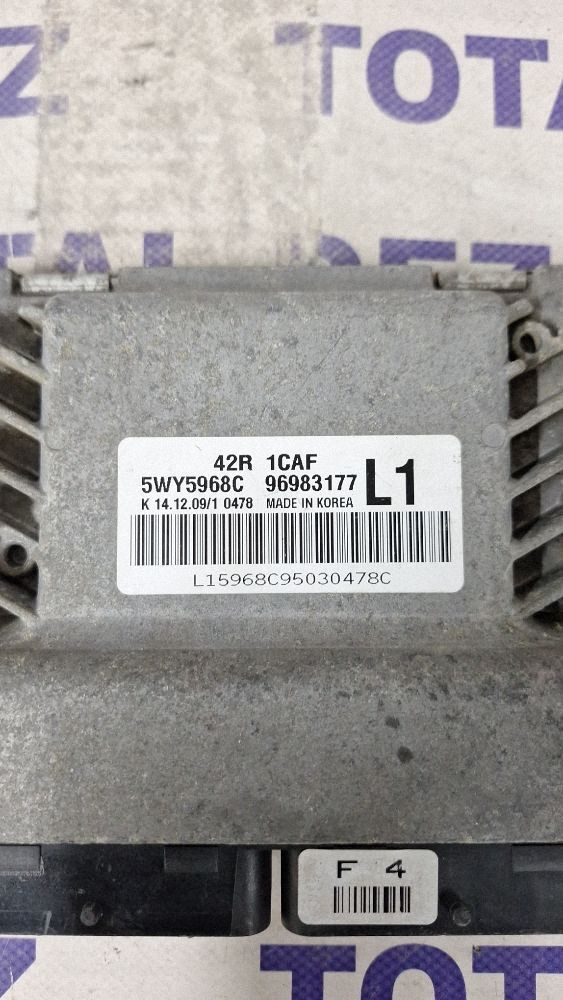 Calculator motor (ECU) Chevrolet Aveo 2009 - 96983177 5WY5968C L15968095030478C