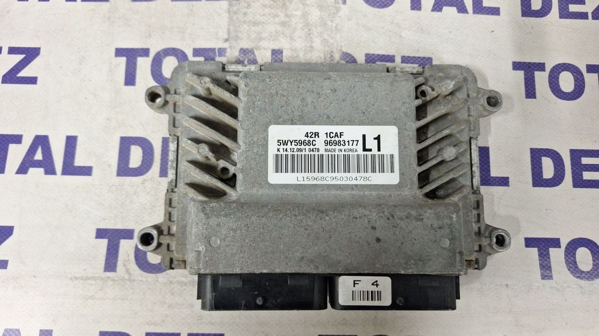 Calculator motor (ECU) Chevrolet Aveo 2009 - 96983177 5WY5968C L15968095030478C