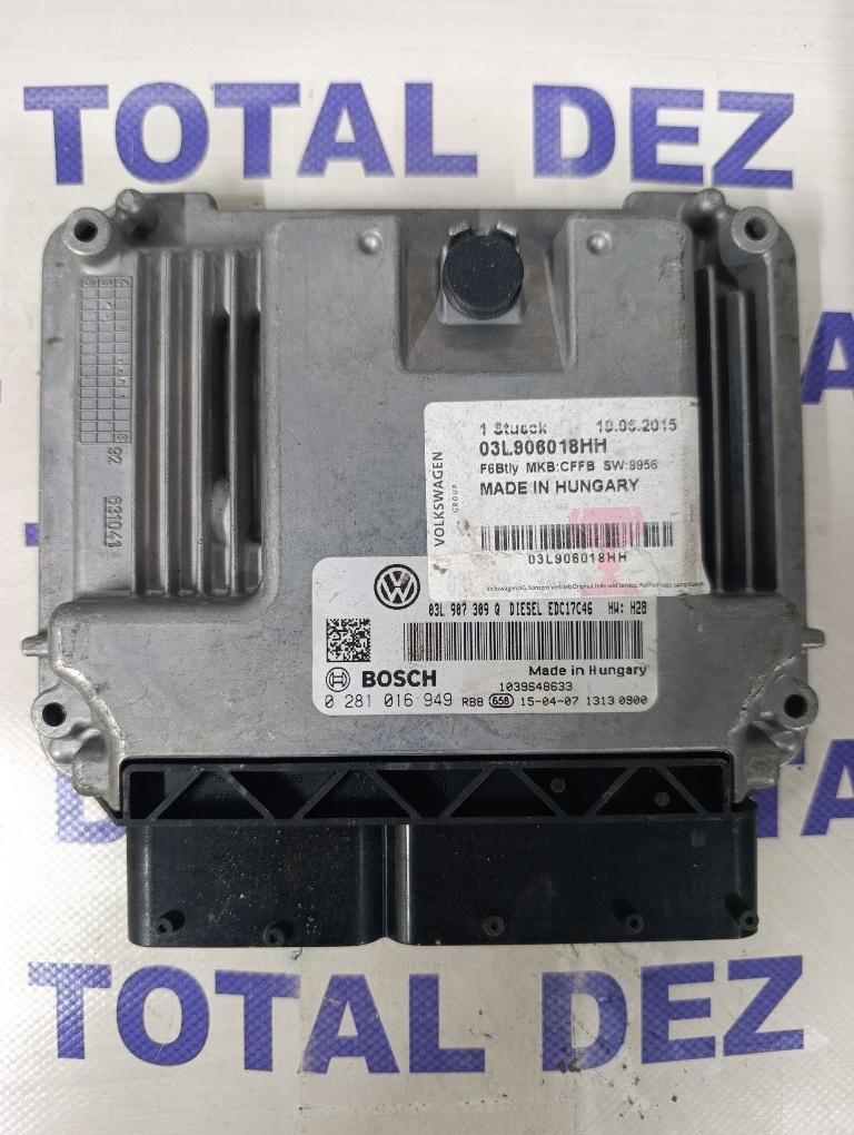 Calculator Motor (ECU) Volkswagen Sharan (7N1/7N2) 2.0 TDI 140CP (Cod motor CFFB) - 0281016949 / 03L907309N