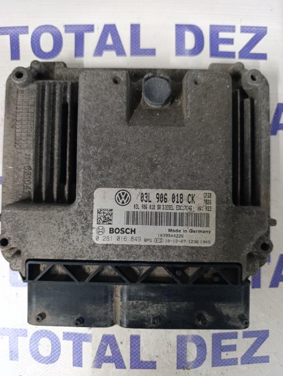 Calculator Motor (ECU) Skoda Superb 2 (3T4/3T5) 2.0 TDI 170CP (Cod motor CFGB) - 0281016849 / 03L906018CK