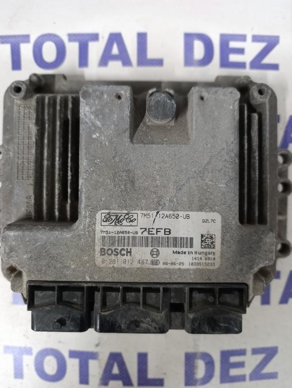 Calculator Motor (ECU) Ford Focus 2 (DA/DB) 1.6 TDCI (90CP / 109CP) - 0281012487 / 7M51-12A650-UB